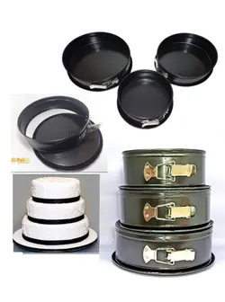 قالب کیک کمربندی گرد (3 عددی)