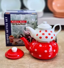 کتری قوری لعابی خالدار MRS