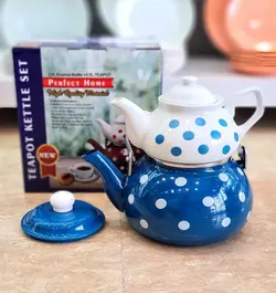 کتری قوری لعابی خالدار MRS