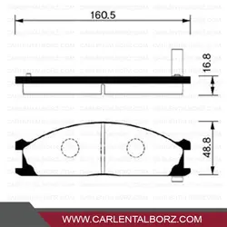 لنت ترمز جلو نیسان سرانزا جونیوس JUNIUS