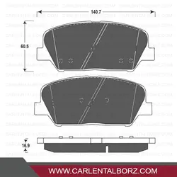 لنت ترمز جلو هیوندا جنسیس کوپه استاندارد الیگ ELIG