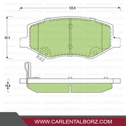 لنت ترمز جلو جک J5 پارس لنت PARS LENT