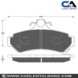 لنت ترمز عقب تویوتا اریون آسیمکو ASIMCO