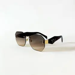 عینک قهوه ای PRADA کد 1120 به همراه کیف هدیه - فروشگاه اینترنتی دلورس