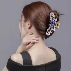 کلیپس پروانه کریستال صورتی کد 542 - فروشگاه اینترنتی دلورس