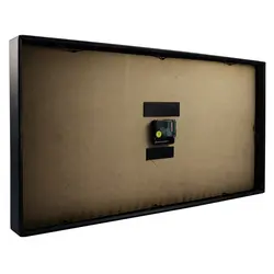 ساعت دیواری آرتمیس مدل 2027 مشکی(زه مشکی و صفحه مشکی) و اعداد گلد(طلایی)