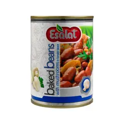 اصالت کنسرو لوبیا چیتی با قارچ 380گرم