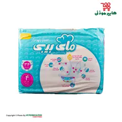 مای بیبی پوشک سایز 4 دوقلو 34 عددی