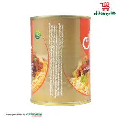 بیژن کنسرو سس ماکارونی با سویا و قارچ 380گرم