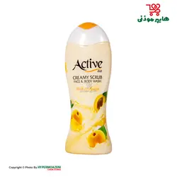 اکتیو شامپو صورت و بدن کرمی زردآلو 400گرم