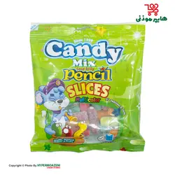 کندی میکس پاستیل مدادی میوه ای سبز 50گرم
