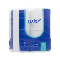 کیولین دستمال توالت 4 لایه رولی 4عددی