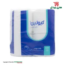 کیولین دستمال توالت 4 لایه رولی 4عددی