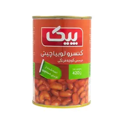 پیک کنسرو لوبیا چیتی با سس گوجه 420گرم