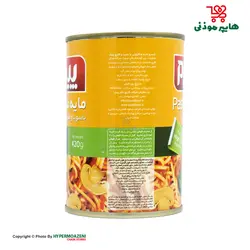 پیک کنسرو مایه ماکارونی باسویا و قارچ 420گرم