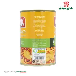 پیک کنسرو مایه ماکارونی باسویا و قارچ 420گرم