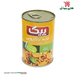 پیک کنسرو مایه ماکارونی باسویا و قارچ 420گرم