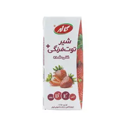 کاله شیر توت فرنگی غنی شده تترا پک 200میلی لیتر