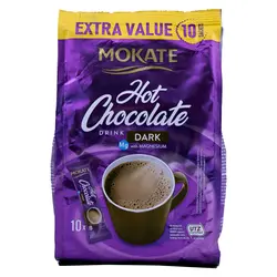 هات چاکلت موکاته mokate تلخ 10 عددی