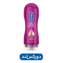 ژل لوبریکانت دوکاره ماساژ و روان کننده بر پایه آب دورکس با عصاره آلوورا DUREX