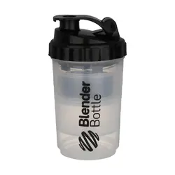 شیکر شفاف مشکی باتل بلندر اسپایدر مدل سه تکه ظرفیت 0.5 لیتر شیکر بدنسازی ورزشکاران بدنسازان ورزشی خانه سلام