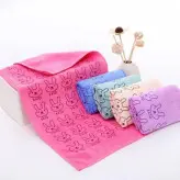 حوله دستی دستمال خرگوشی 12 عددی سایز 35×75 حوله مسافرتی ورزشی نانو میکرو فایبر حوله دست صورت خانه سلام