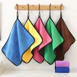 دستمال حوله و دستگیره دورو میکروفایبر مناسب تمیز و خشک کردن ظروف خودرو و سطوح خانه سلام