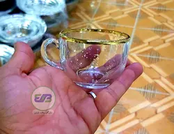 استکان لب طلای تخم مرغی کوچک بلینک مکس مدل : KTZB78