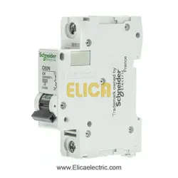 کلید مينياتوری تک فاز 4 آمپر 6kA اشنایدر موتوری AC