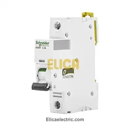 کلید مينياتوری تک فاز 4 آمپر 10kA اشنایدر موتوری AC/DC