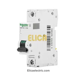 کلید مينياتوری تک فاز 6 آمپر 10kA اشنایدر موتوری DC