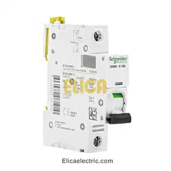 کلید مينياتوری تک فاز 10 آمپر 10kA اشنایدر موتوری AC/DC