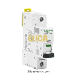 کلید مينياتوری تک فاز 20 آمپر 10kA اشنایدر موتوری AC/DC