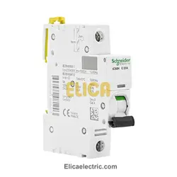 کلید مينياتوری تک فاز 20 آمپر 10kA اشنایدر موتوری AC/DC