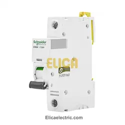 کلید مينياتوری تک فاز 20 آمپر 10kA اشنایدر موتوری AC/DC
