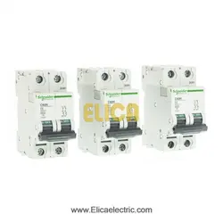 کلید مينياتوری دو پل 2 آمپر 6kA اشنایدر موتوری AC