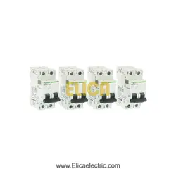 کلید مينياتوری دو پل 2 آمپر 10kA اشنایدر موتوری DC