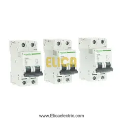 کلید مينياتوری دو پل 4 آمپر 6kA اشنایدر موتوری AC