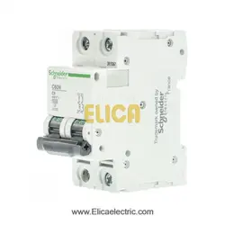 کلید مينياتوری دو پل 6 آمپر 6kA اشنایدر موتوری AC