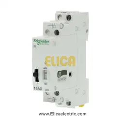 رله ضربه ای 16 آمپر تک پل با بوبین 110 ولت  DC و 230...240 ولت AC اشنایدر الکتریک