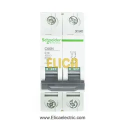 کلید مينياتوری دو پل 10 آمپر 6kA اشنایدر موتوری AC