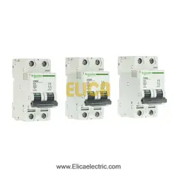 کلید مينياتوری دو پل 20 آمپر 6kA اشنایدر موتوری AC