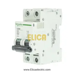 کلید مينياتوری دو پل 25 آمپر 6kA اشنایدر موتوری AC