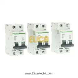 کلید مينياتوری دو پل 25 آمپر 6kA اشنایدر موتوری AC