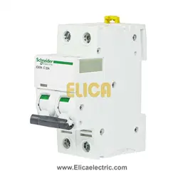 کلید مينياتوری دو پل 25 آمپر 6kA اشنایدر موتوری AC/DC