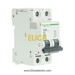 کلید مينياتوری دو پل 40 آمپر 6kA اشنایدر موتوری AC