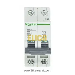 کلید مينياتوری دو پل 50 آمپر 6kA اشنایدر موتوری AC