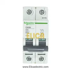 کلید مينياتوری دو پل 63 آمپر 6kA اشنایدر موتوری AC