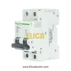 کلید مينياتوری دو پل 63 آمپر 6kA اشنایدر موتوری AC