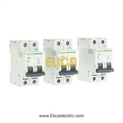 کلید مينياتوری دو پل 63 آمپر 6kA اشنایدر موتوری AC